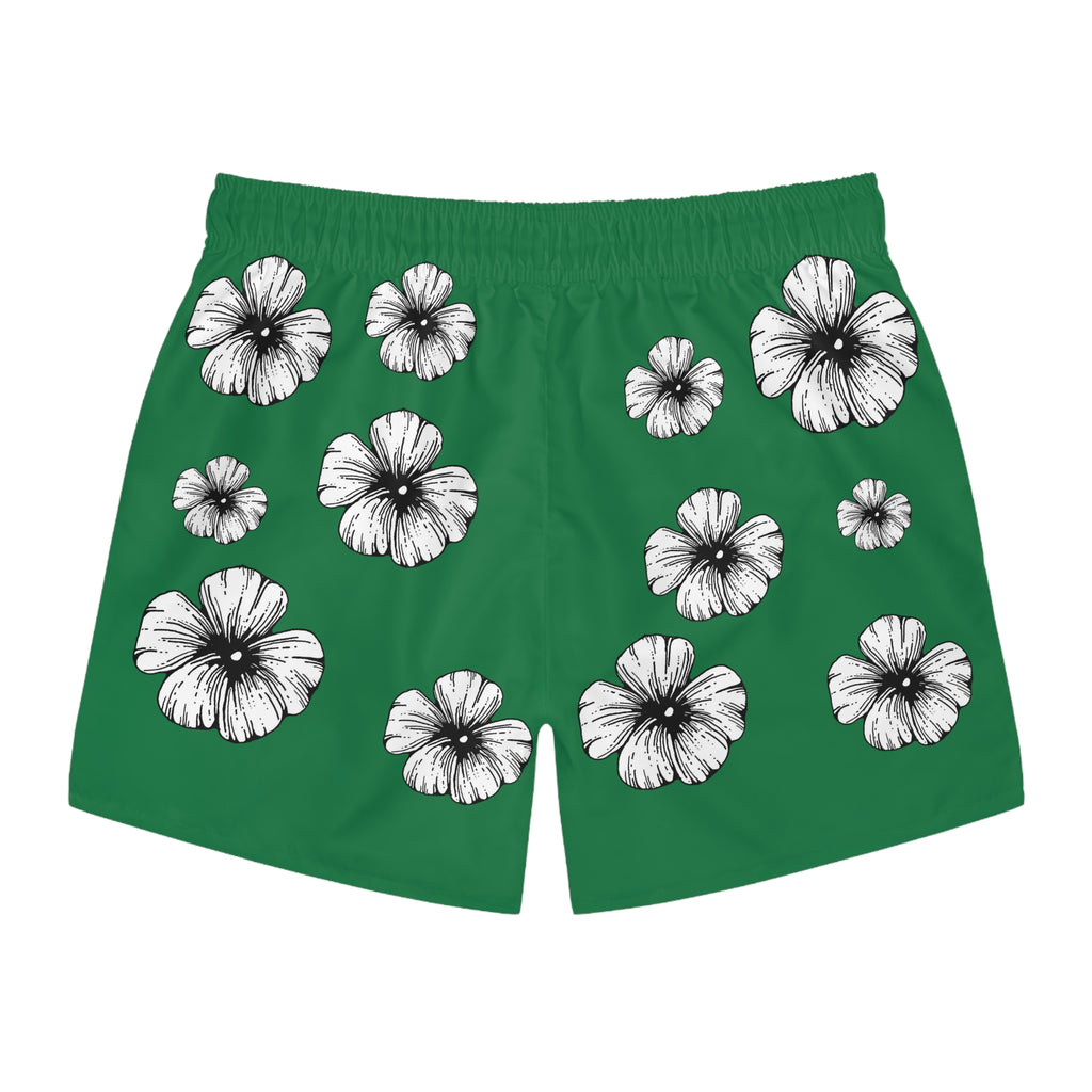 Holow Flower Swim Trunks (Green)