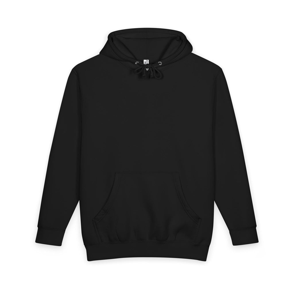 Abstract Red & Navy Geometric Hoodie — Modern Symmetry Pullover