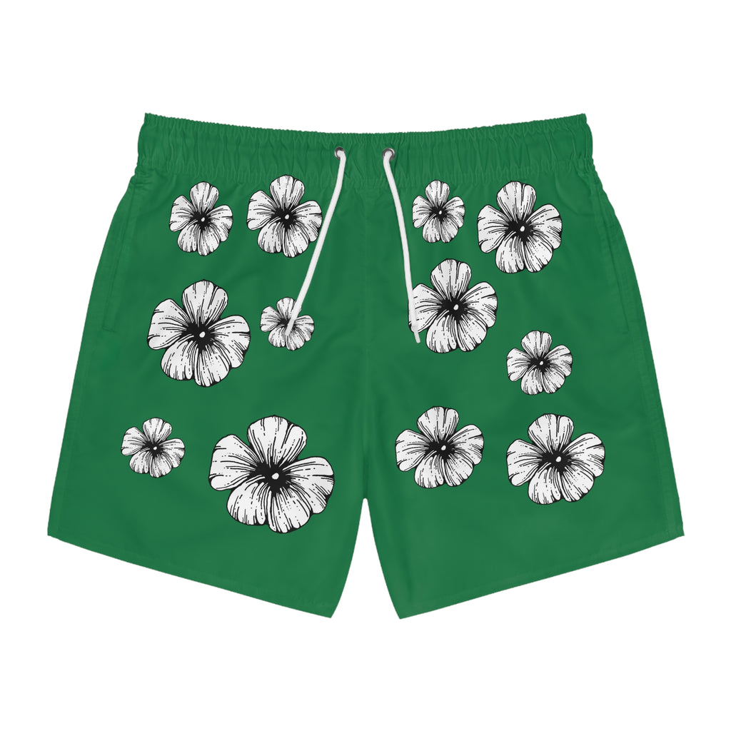 Holow Flower Swim Trunks (Green)