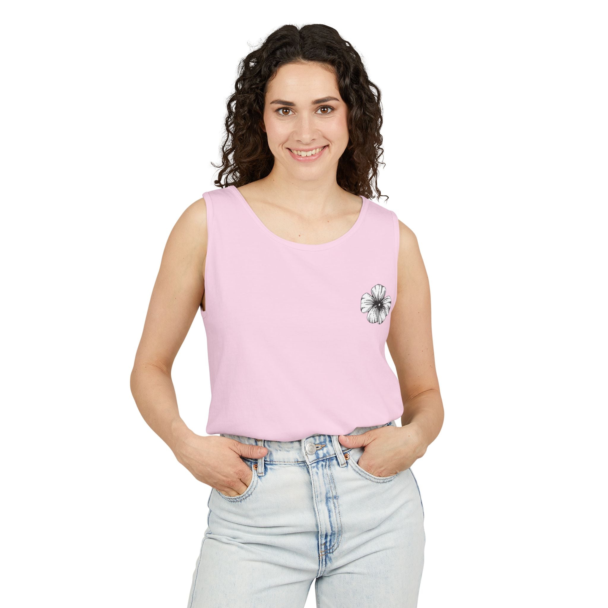 Holow Flower Tank Top