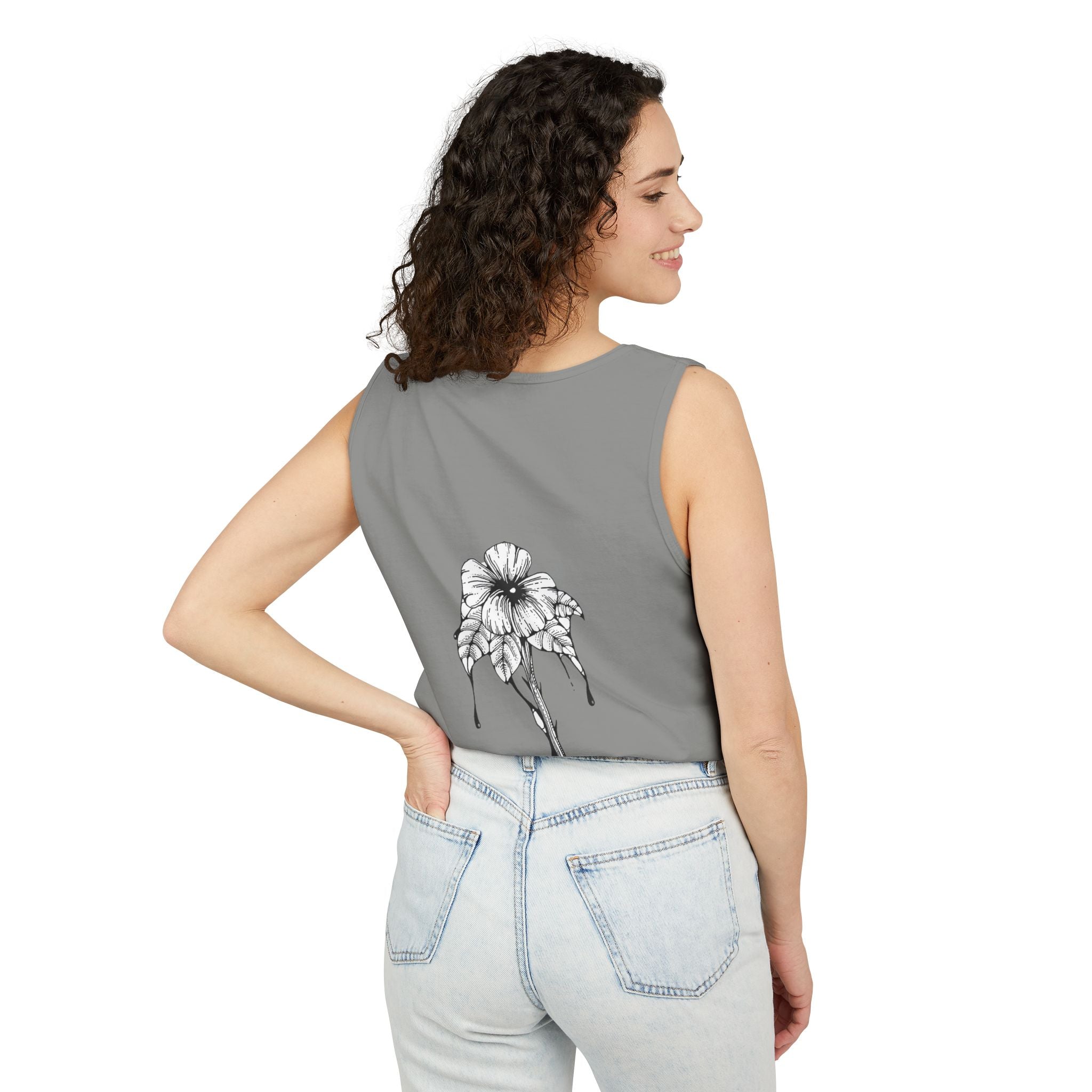 Holow Flower Tank Top