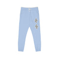 Graphic Fleece Sweatpants — Dual Ornate Crest Joggers