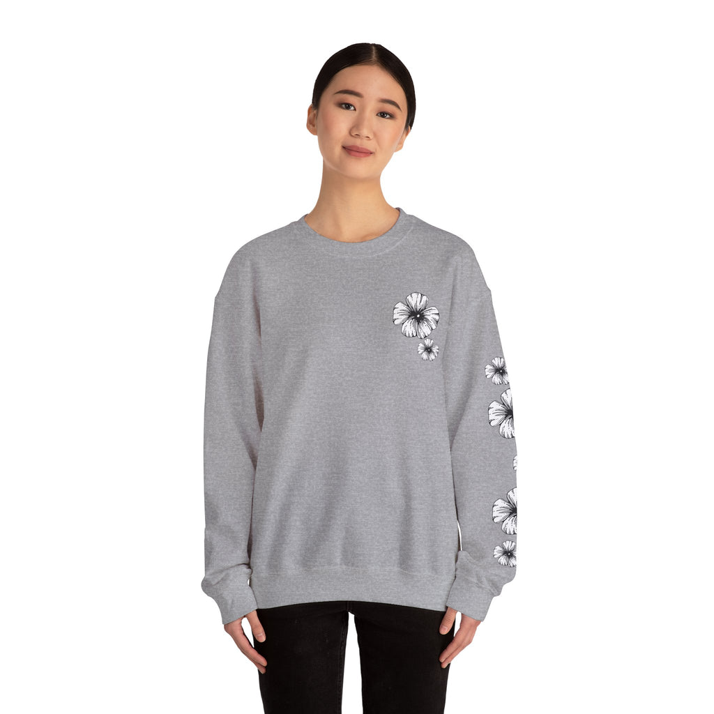 Holow Flower Crewneck Sweatshirt