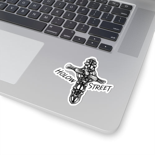 Hollow Street Cross Sticker