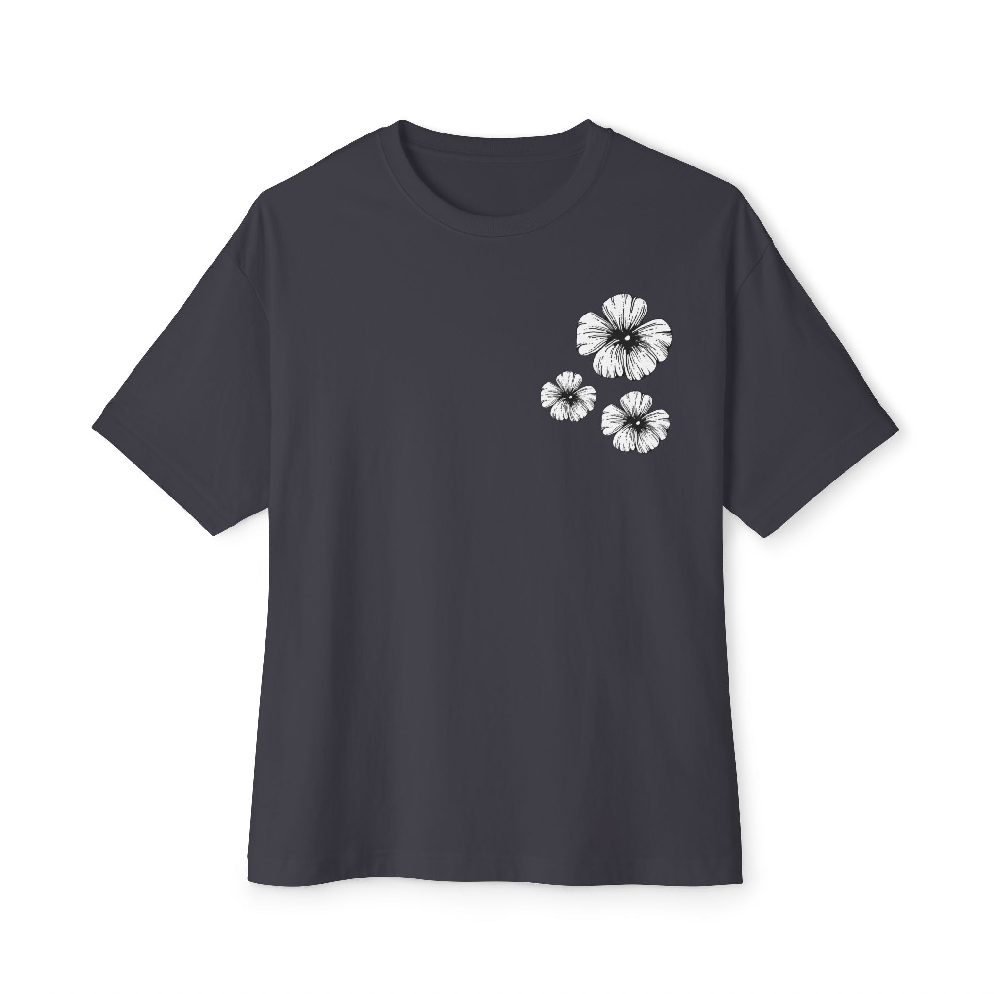 Oversized Holow Flower Tee