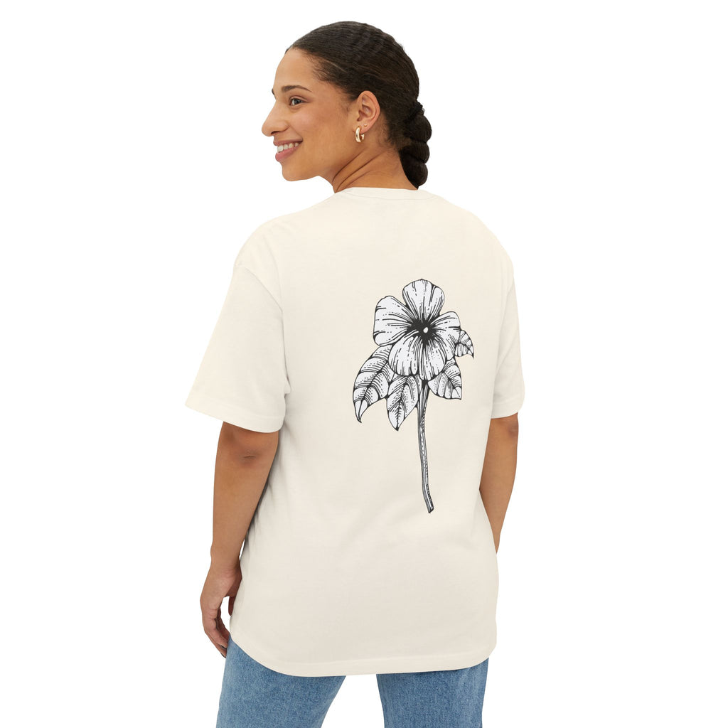 Oversized Holow Flower Tee