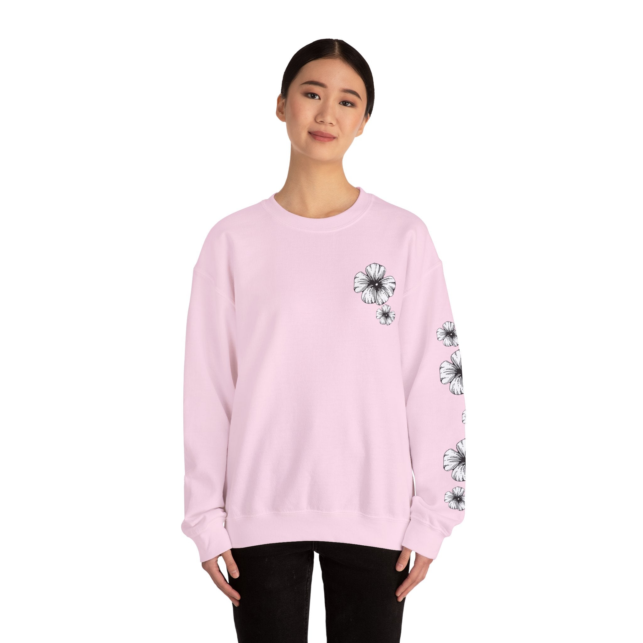 Holow Flower Crewneck Sweatshirt