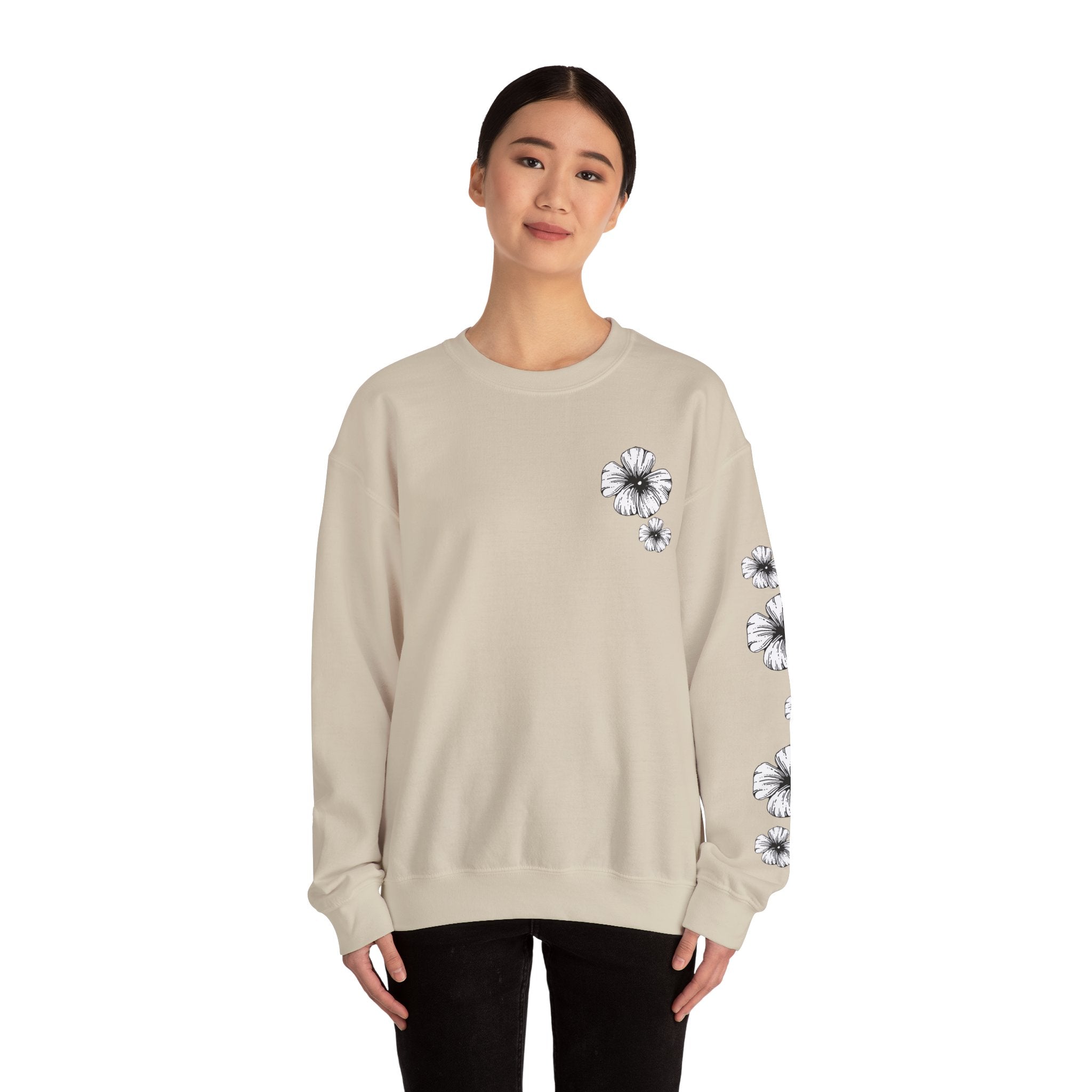 Holow Flower Crewneck Sweatshirt