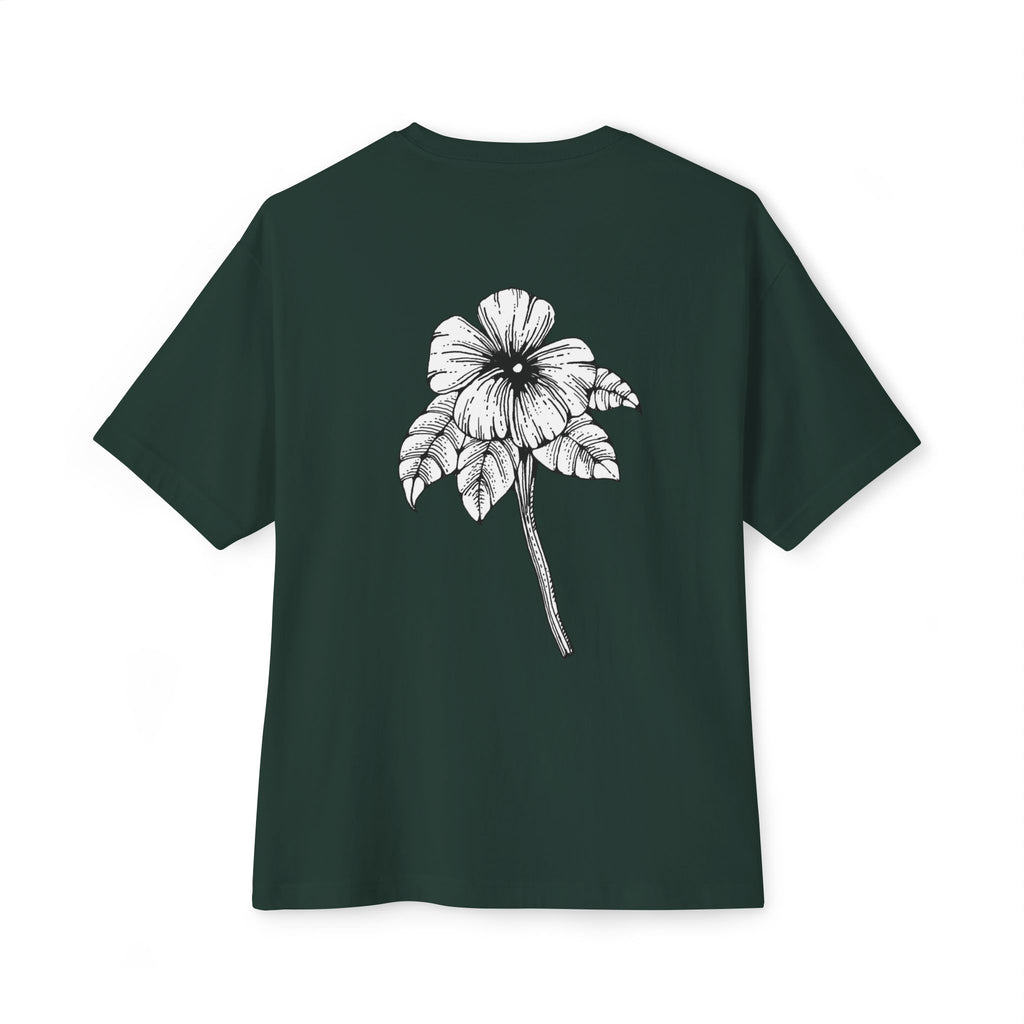 Oversized Holow Flower Tee