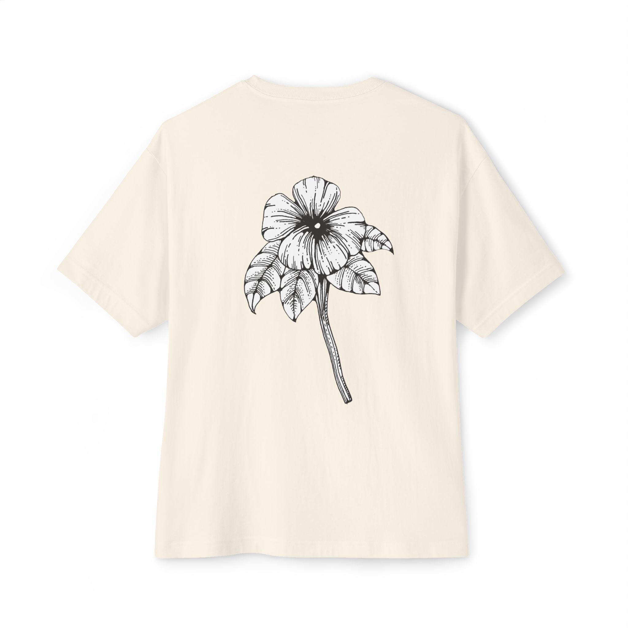 Oversized Holow Flower Tee