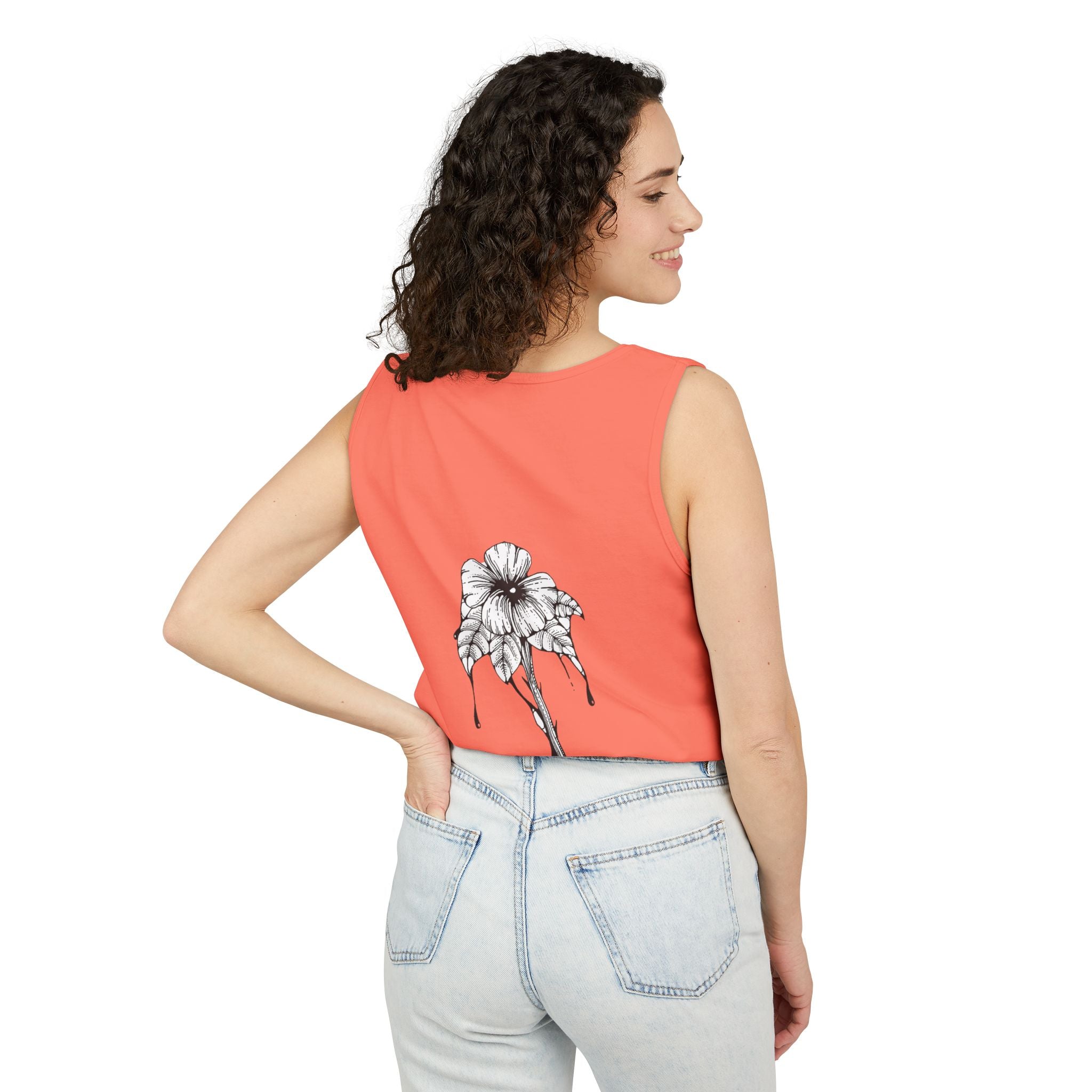 Holow Flower Tank Top