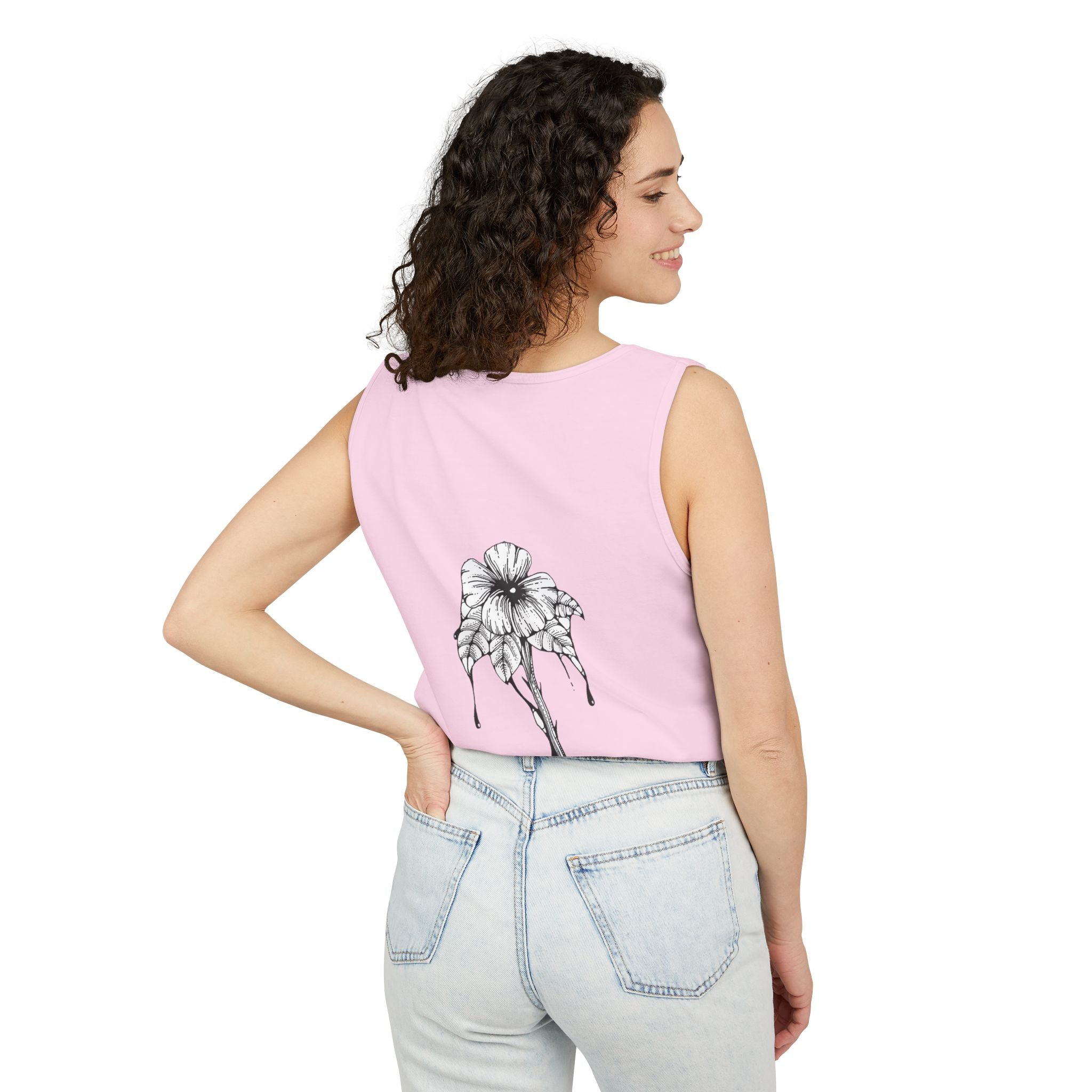 Holow Flower Tank Top