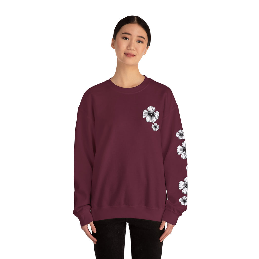Holow Flower Crewneck Sweatshirt