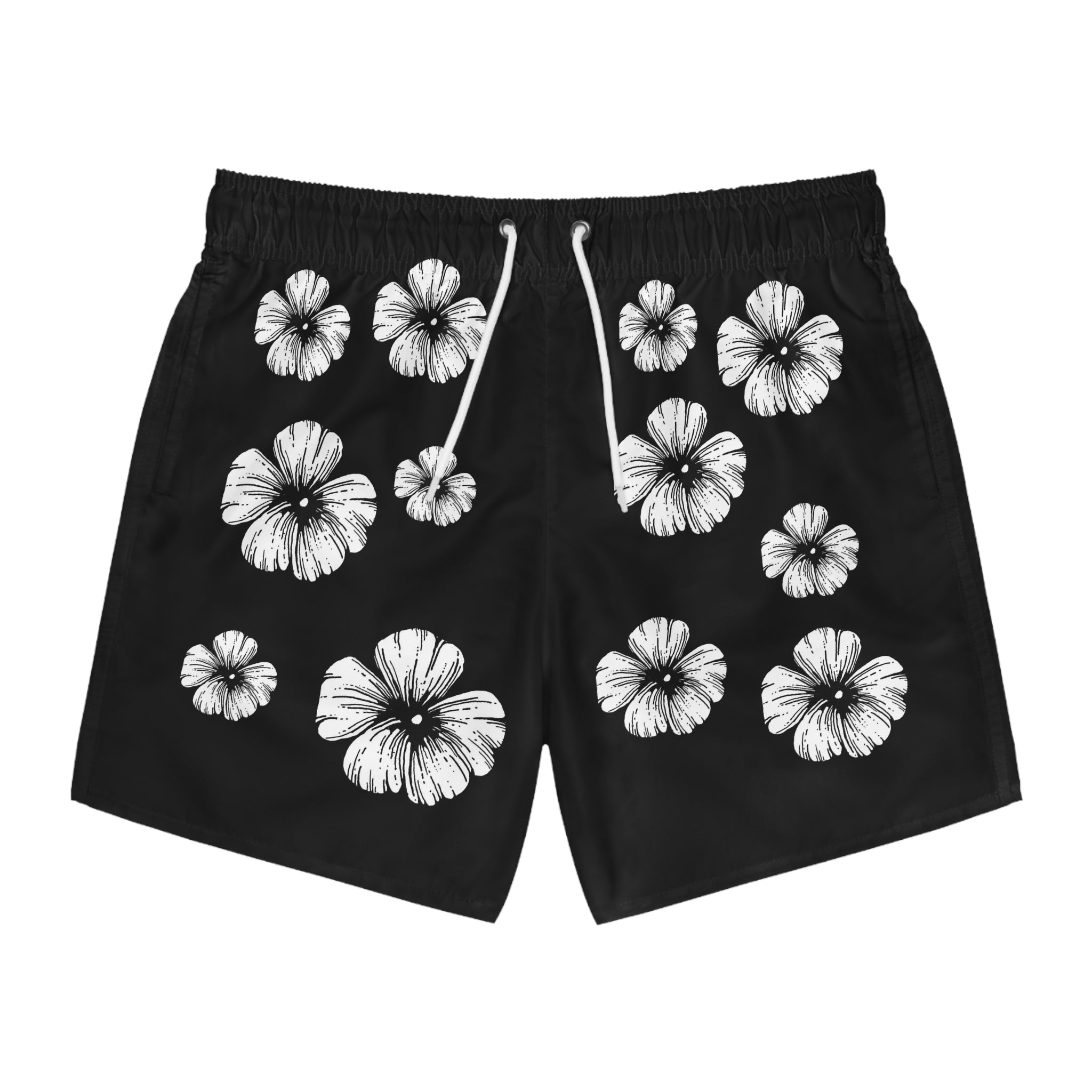 Holow Flower Swim Trunks (Black)