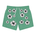 Holow Flower Swim Trunks (Blue Green)