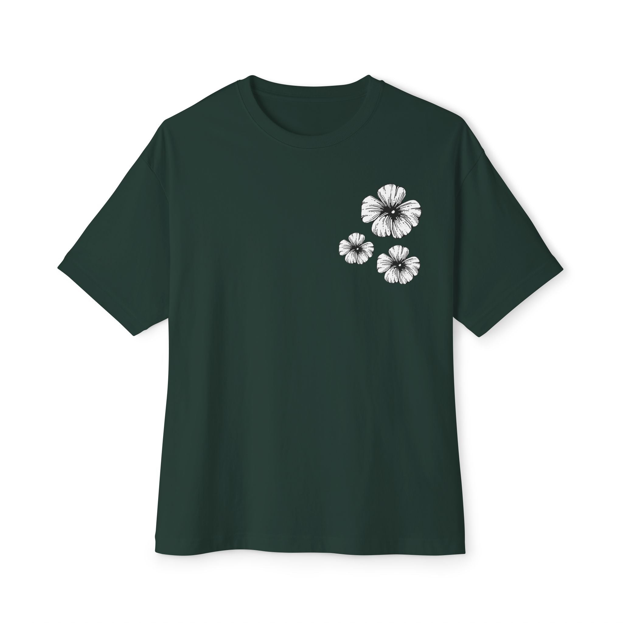 Oversized Holow Flower Tee