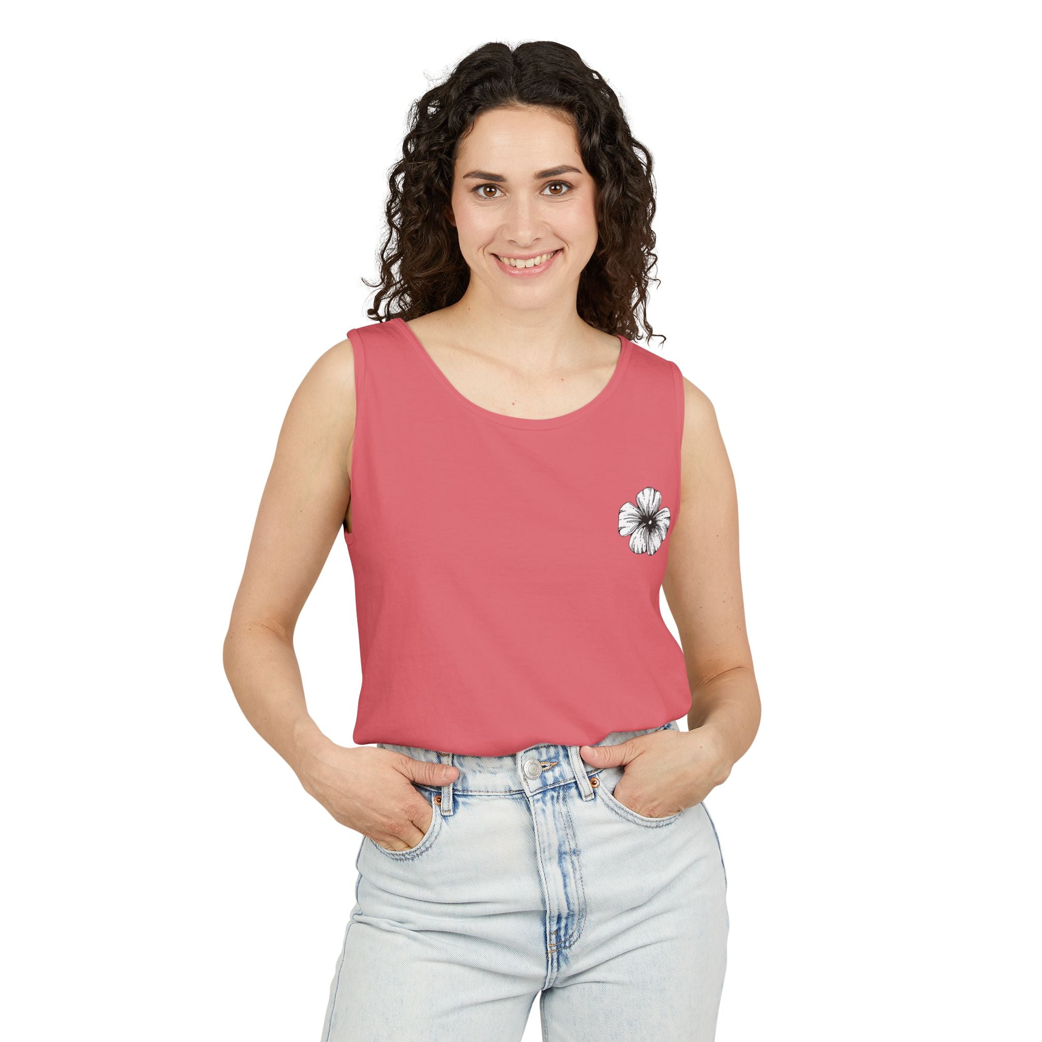 Holow Flower Tank Top