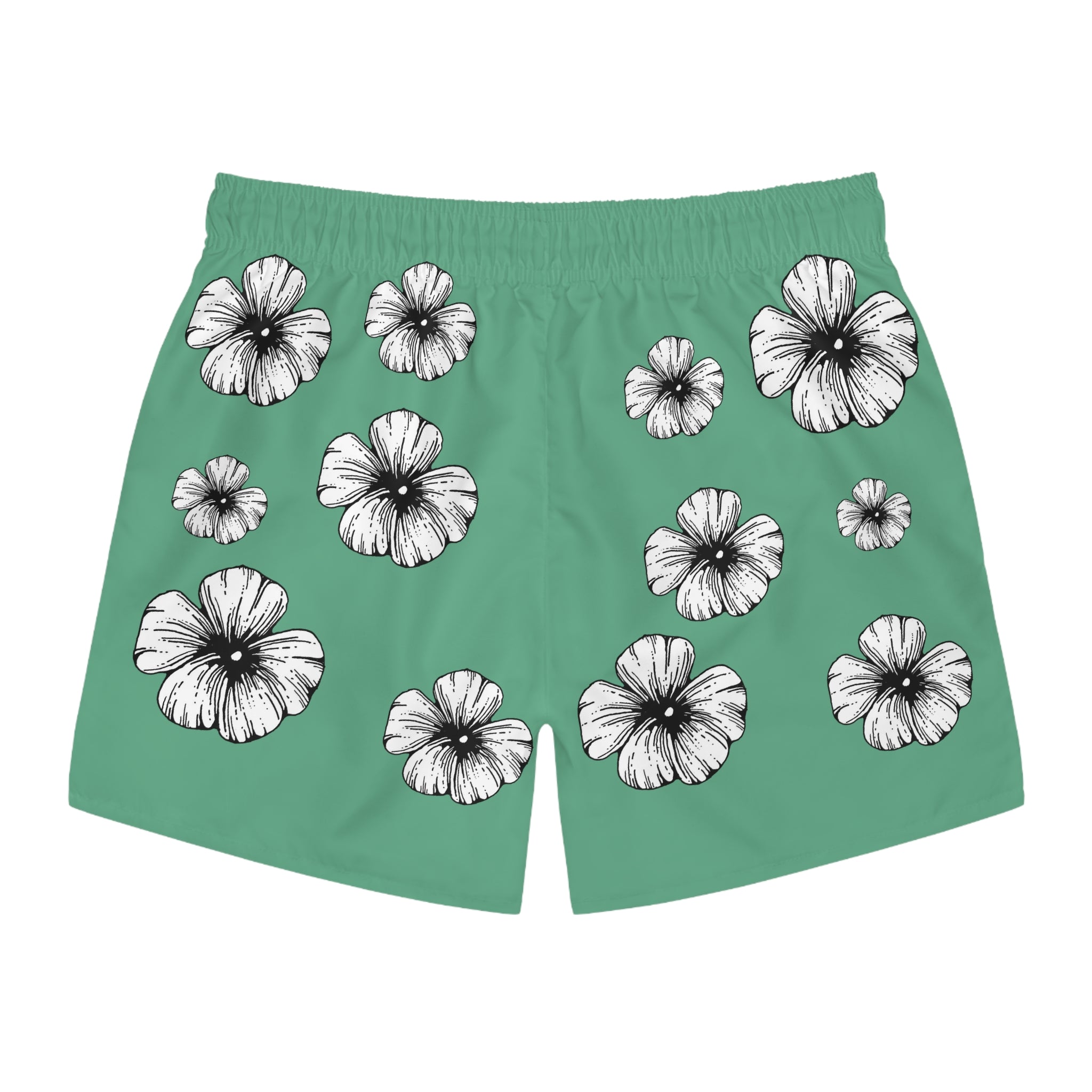 Holow Flower Swim Trunks (Blue Green)