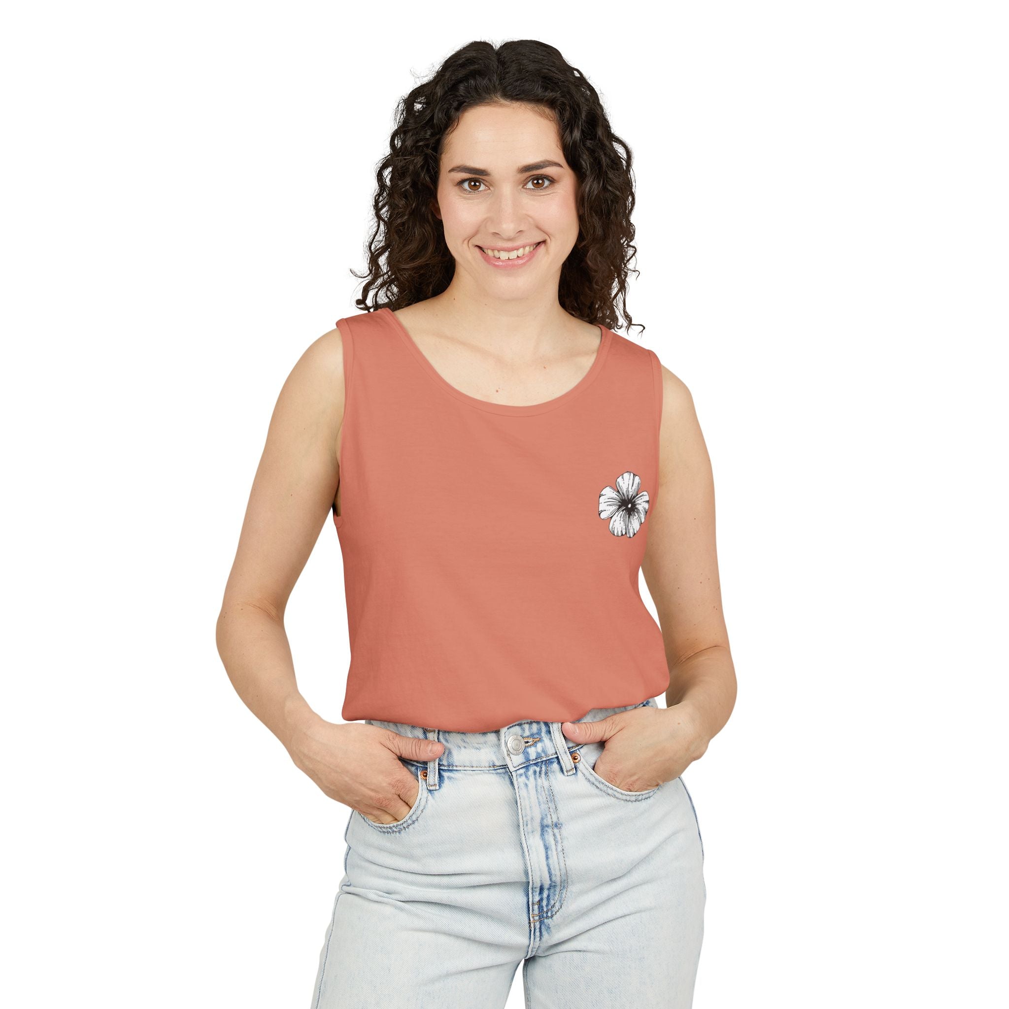 Holow Flower Tank Top
