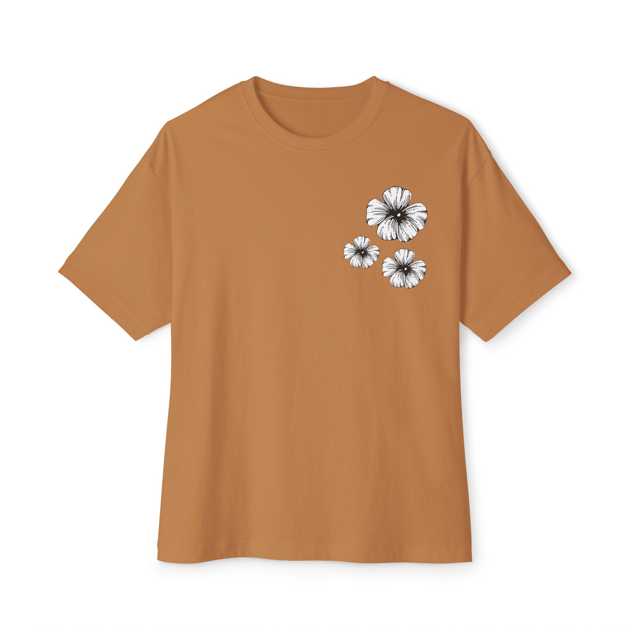 Oversized Holow Flower Tee