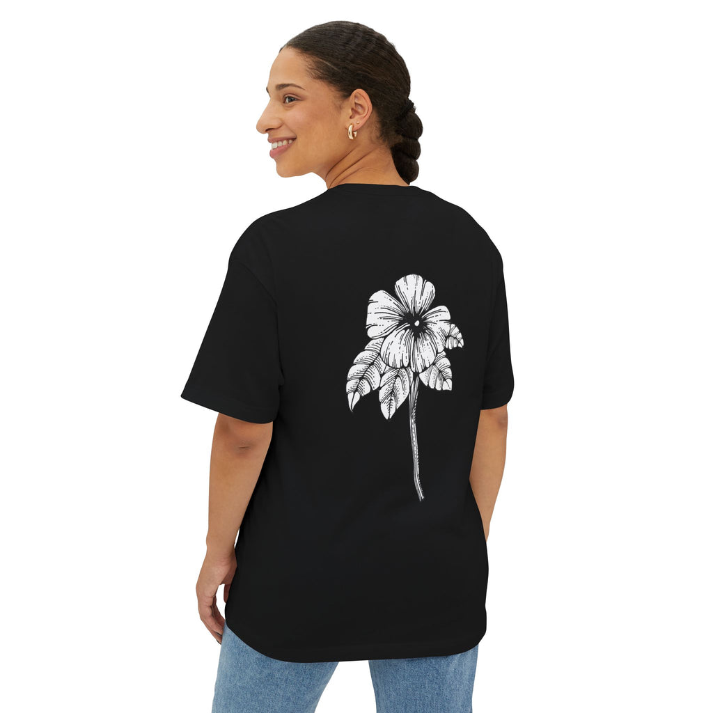 Oversized Holow Flower Tee