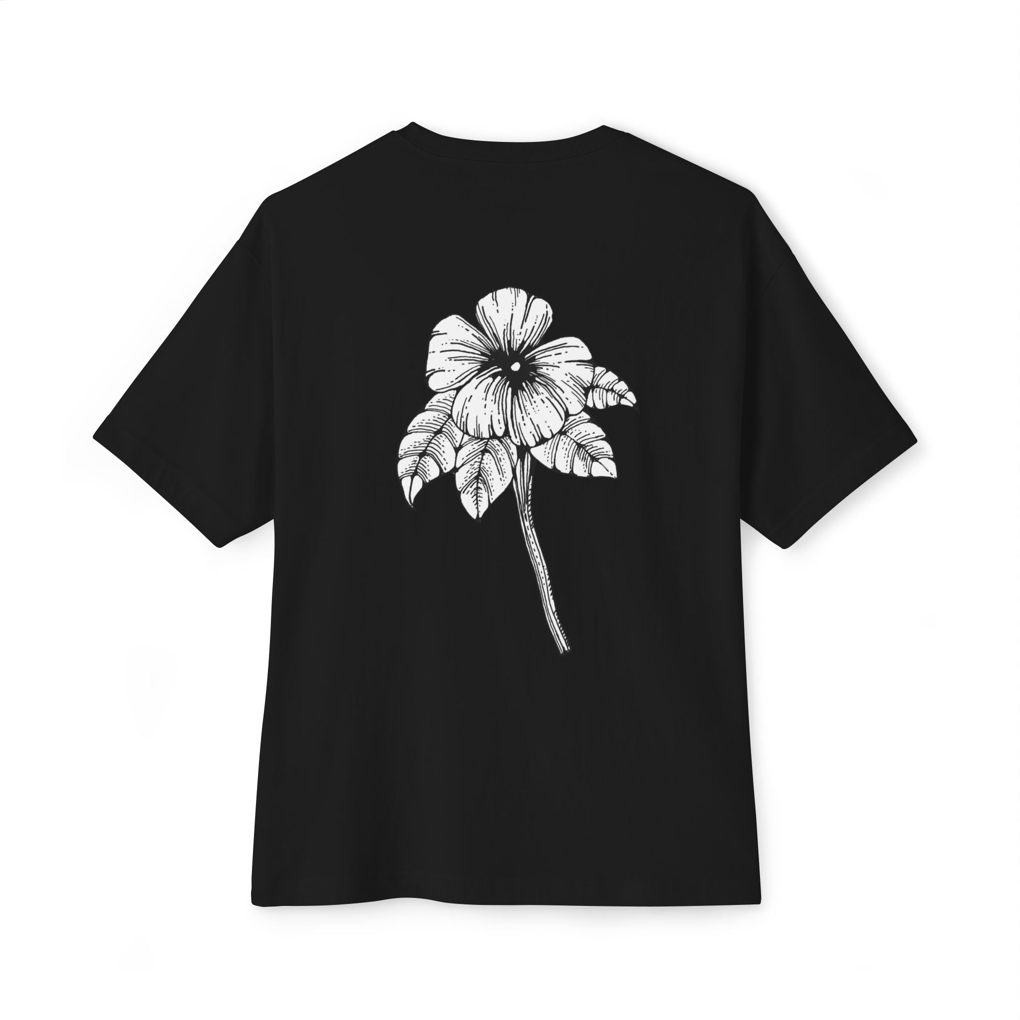 Oversized Holow Flower Tee