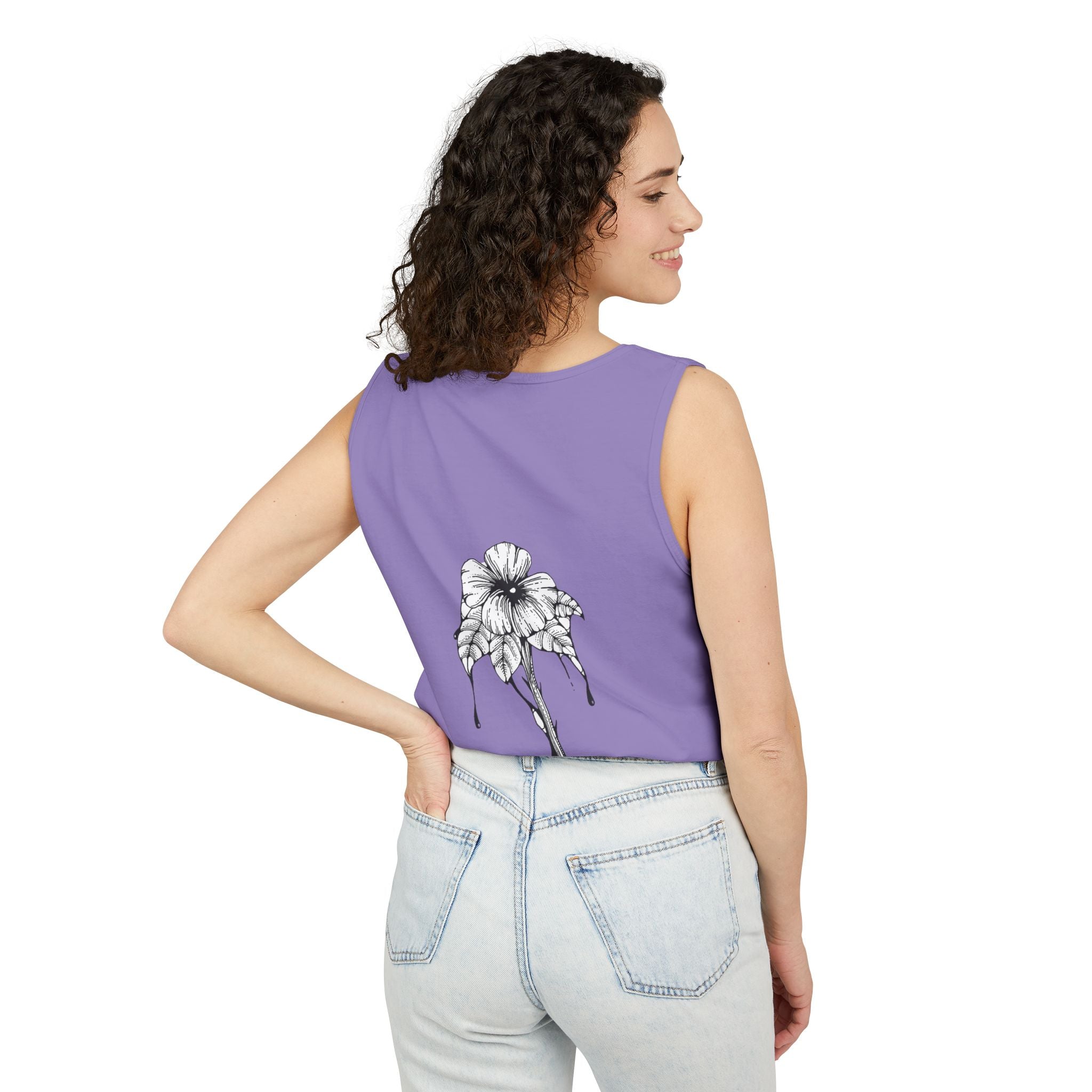 Holow Flower Tank Top