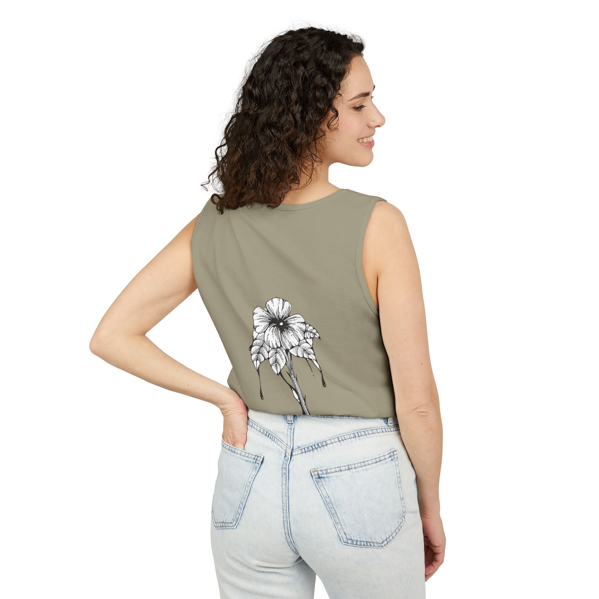 Holow Flower Tank Top
