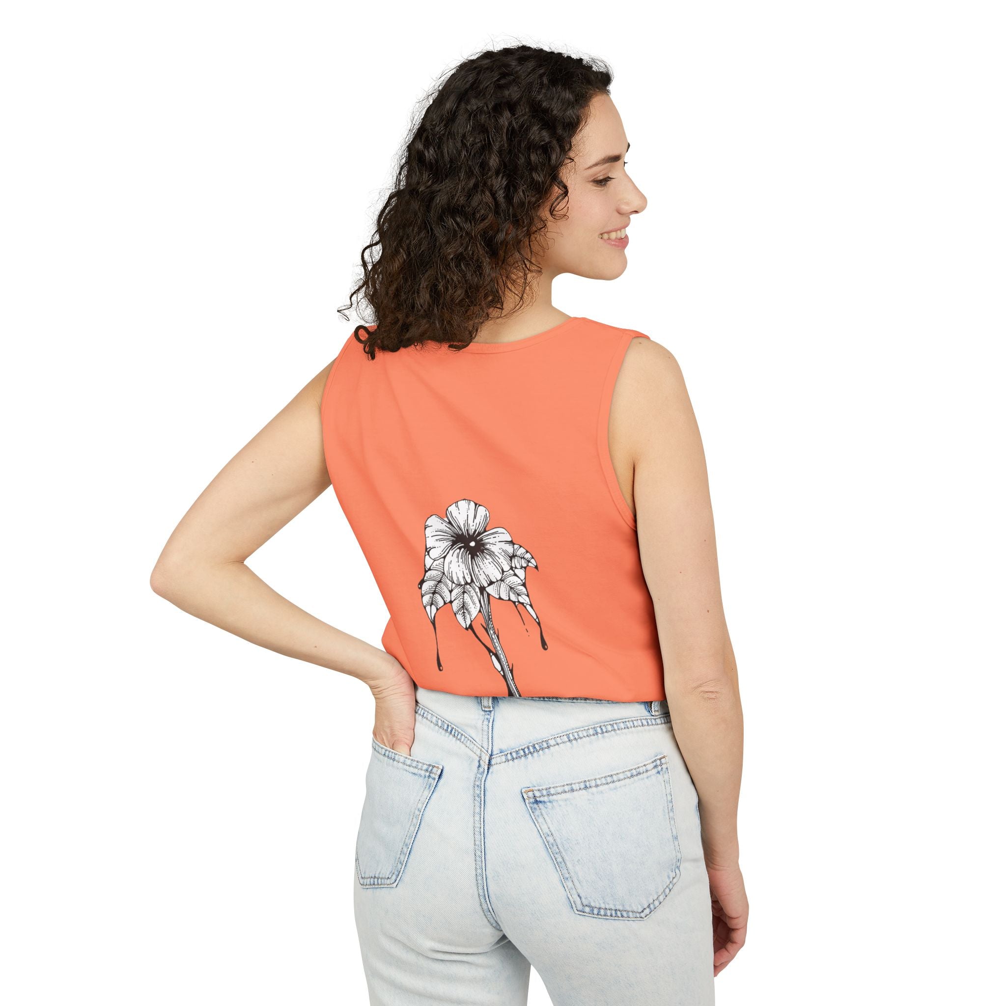 Holow Flower Tank Top