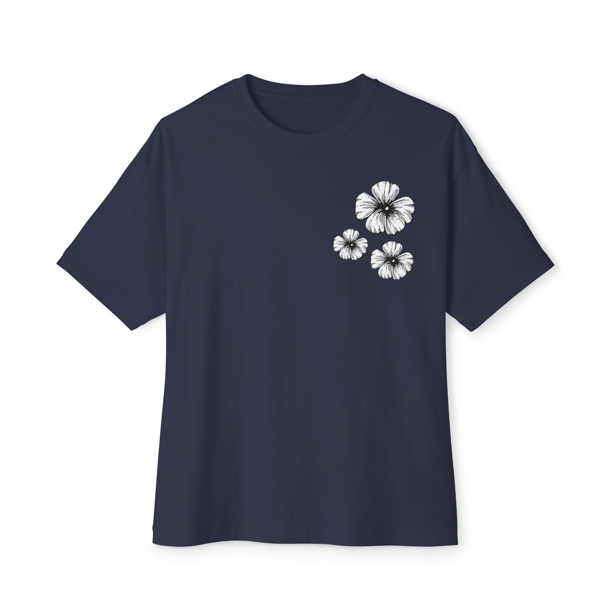 Oversized Holow Flower Tee