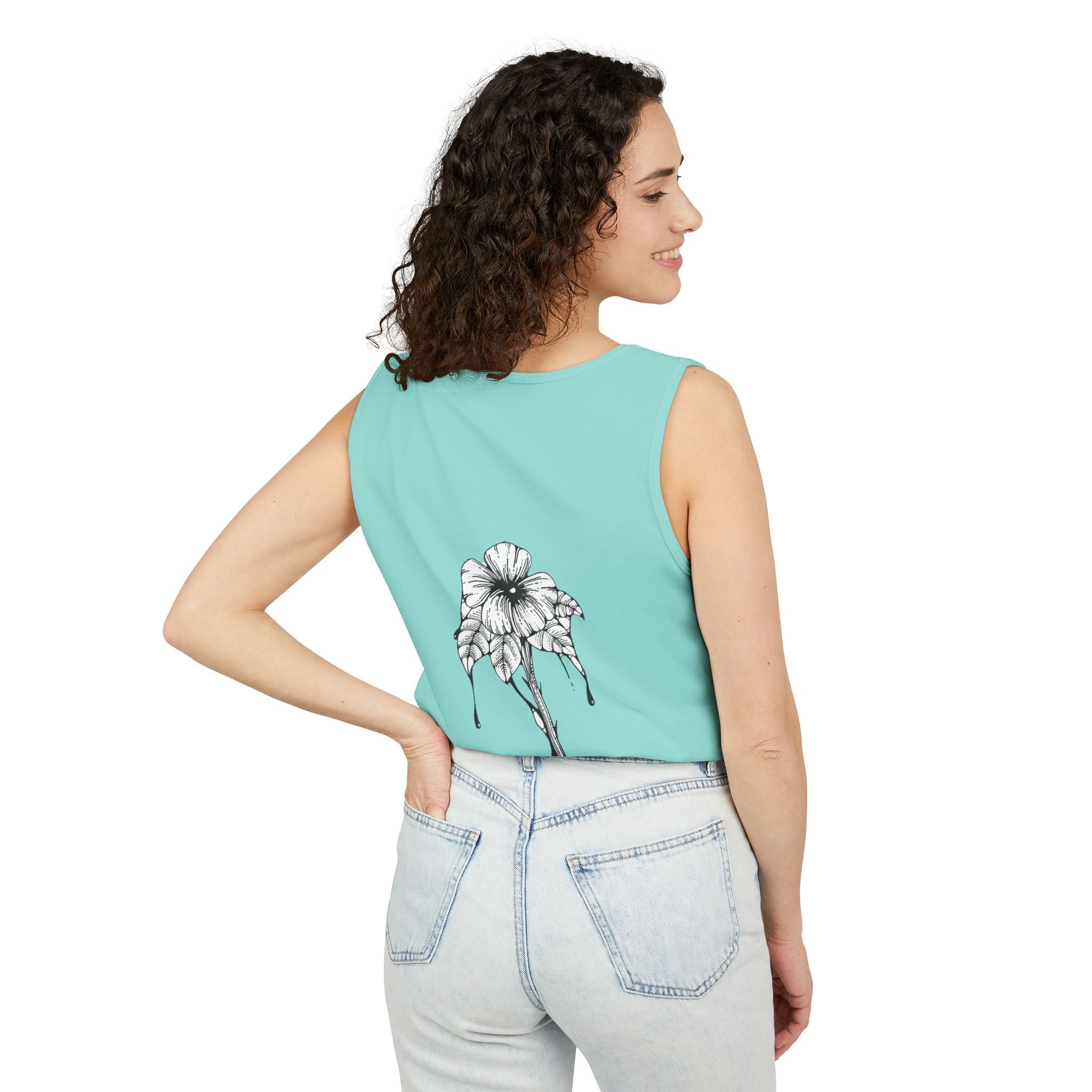 Holow Flower Tank Top