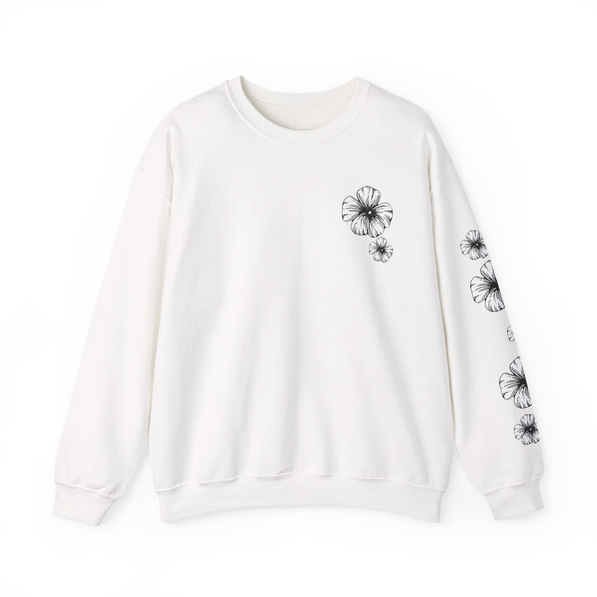 Holow Flower Crewneck Sweatshirt