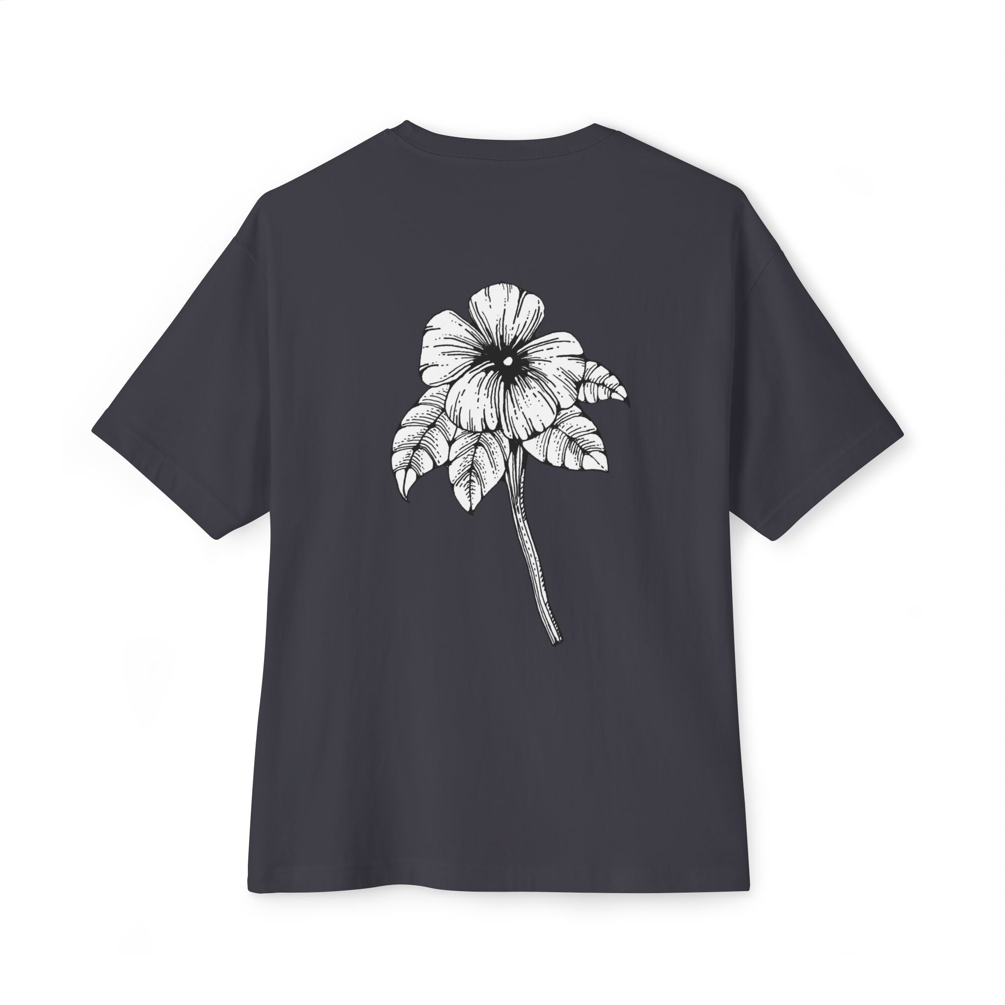 Oversized Holow Flower Tee