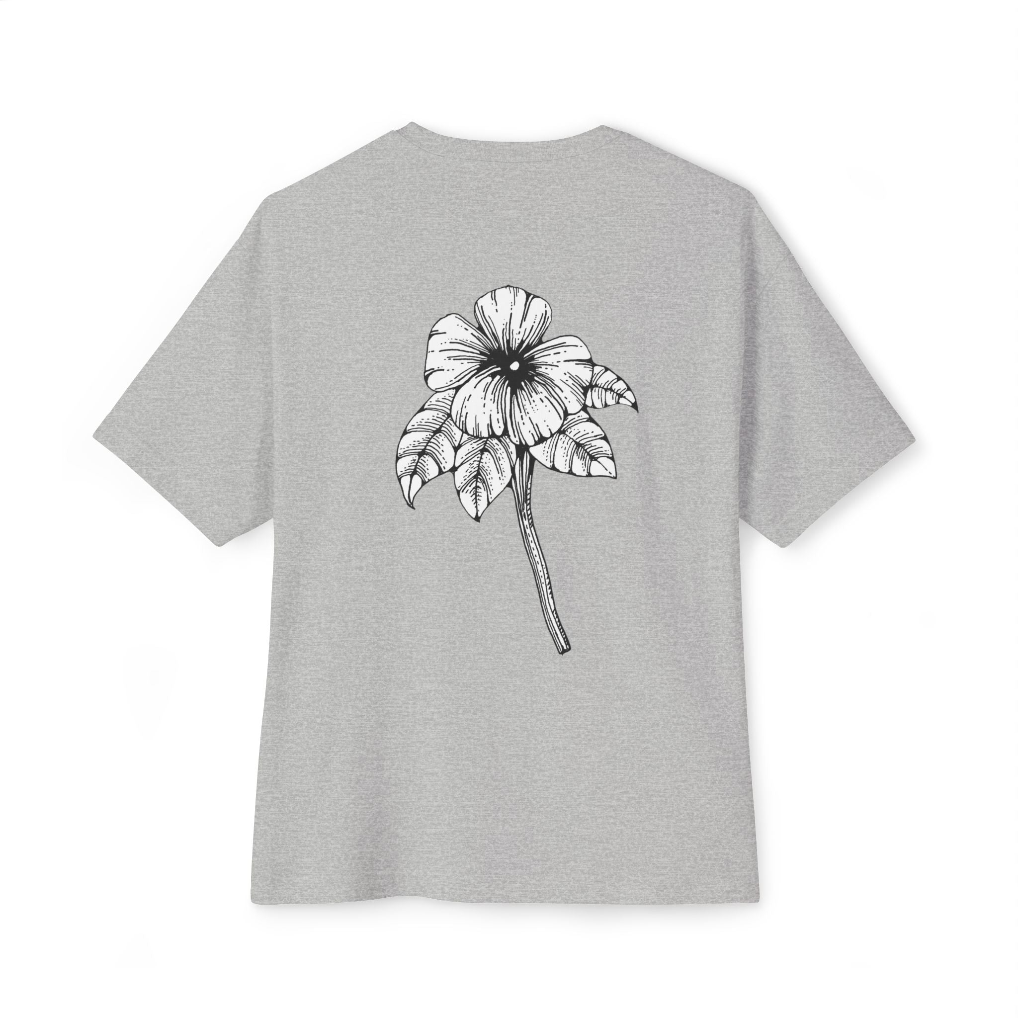 Oversized Holow Flower Tee