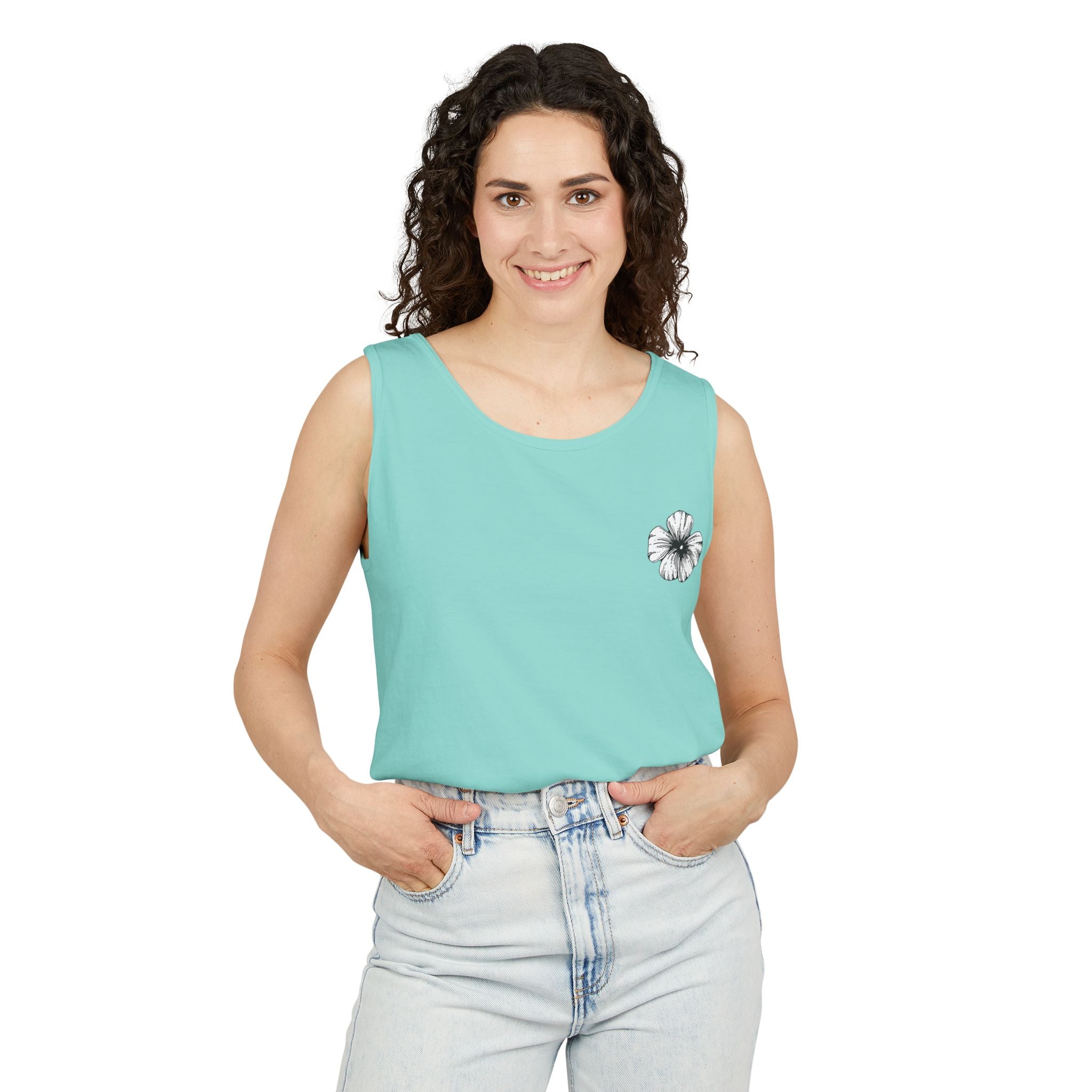 Holow Flower Tank Top