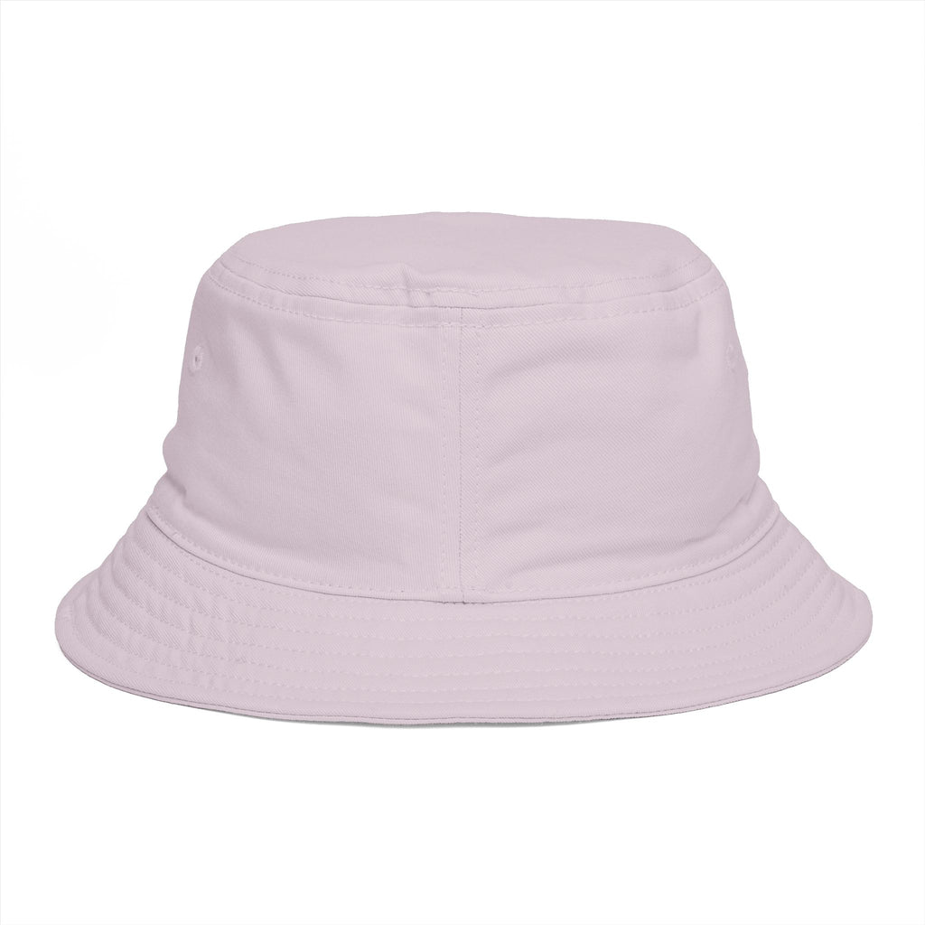 Hollow Street Brown Bucket Hat — Retro Logo Cotton Sun Hat