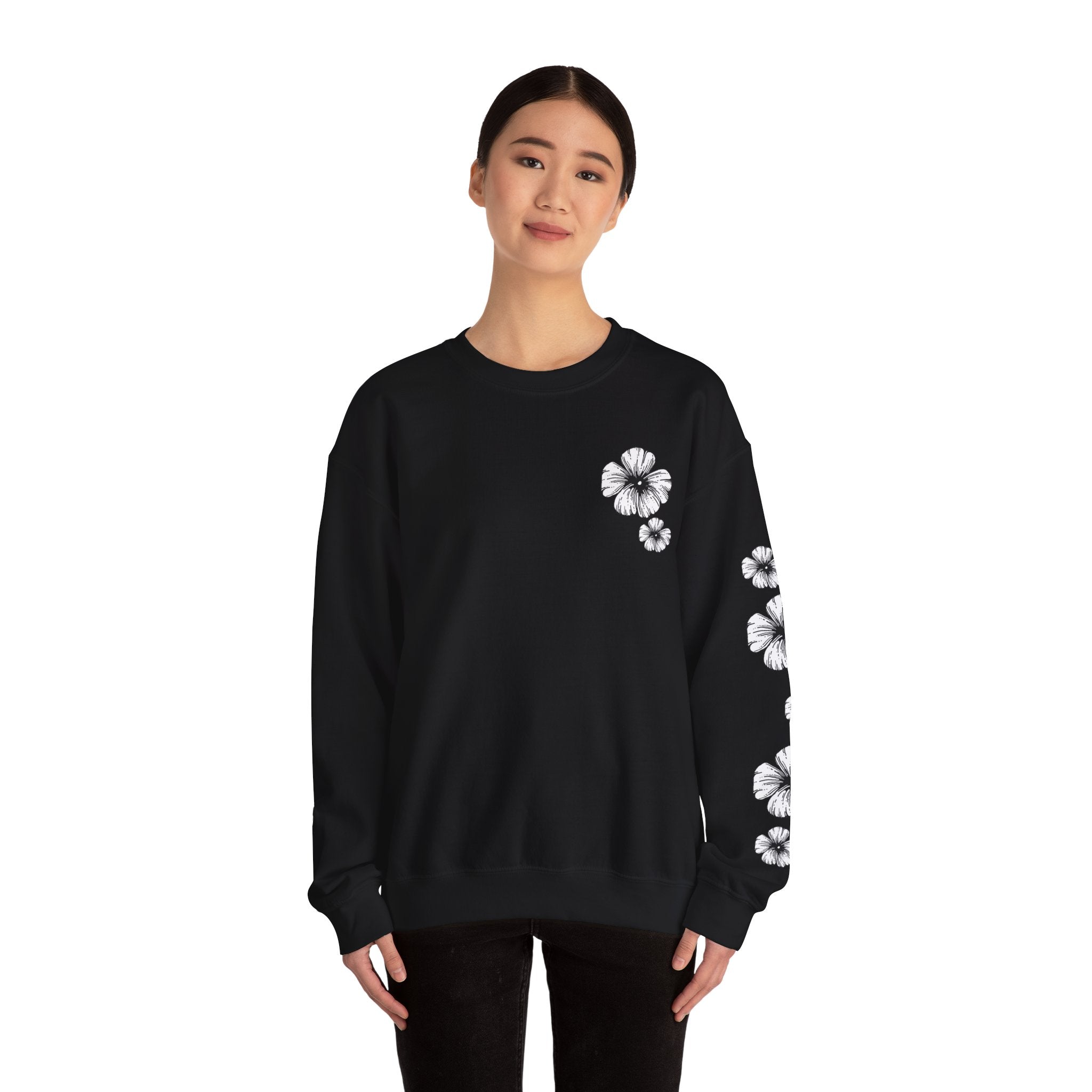 Holow Flower Crewneck Sweatshirt