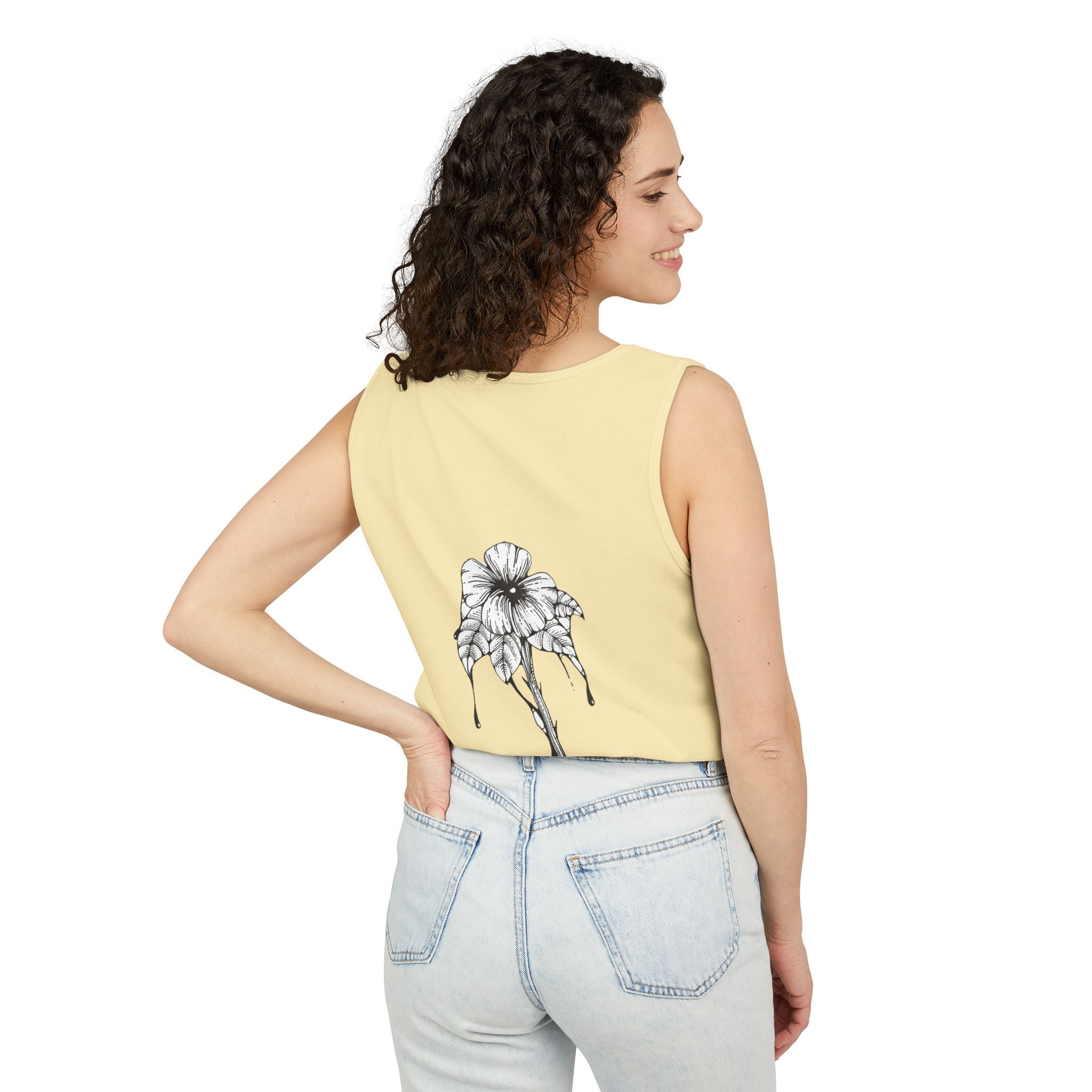 Holow Flower Tank Top