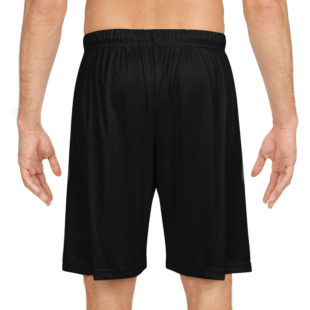 Black Holow Flower Basketball Shorts