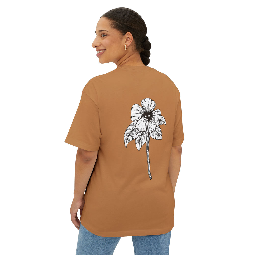 Oversized Holow Flower Tee