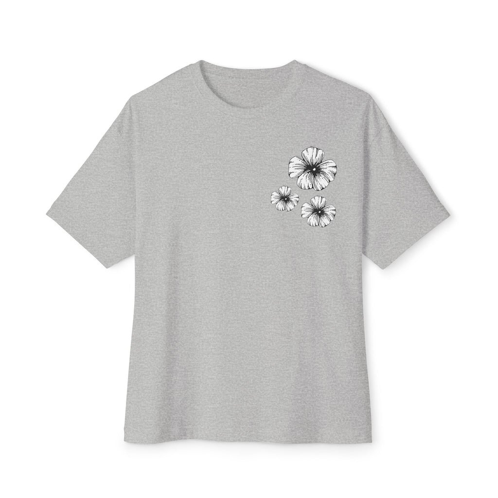 Oversized Holow Flower Tee