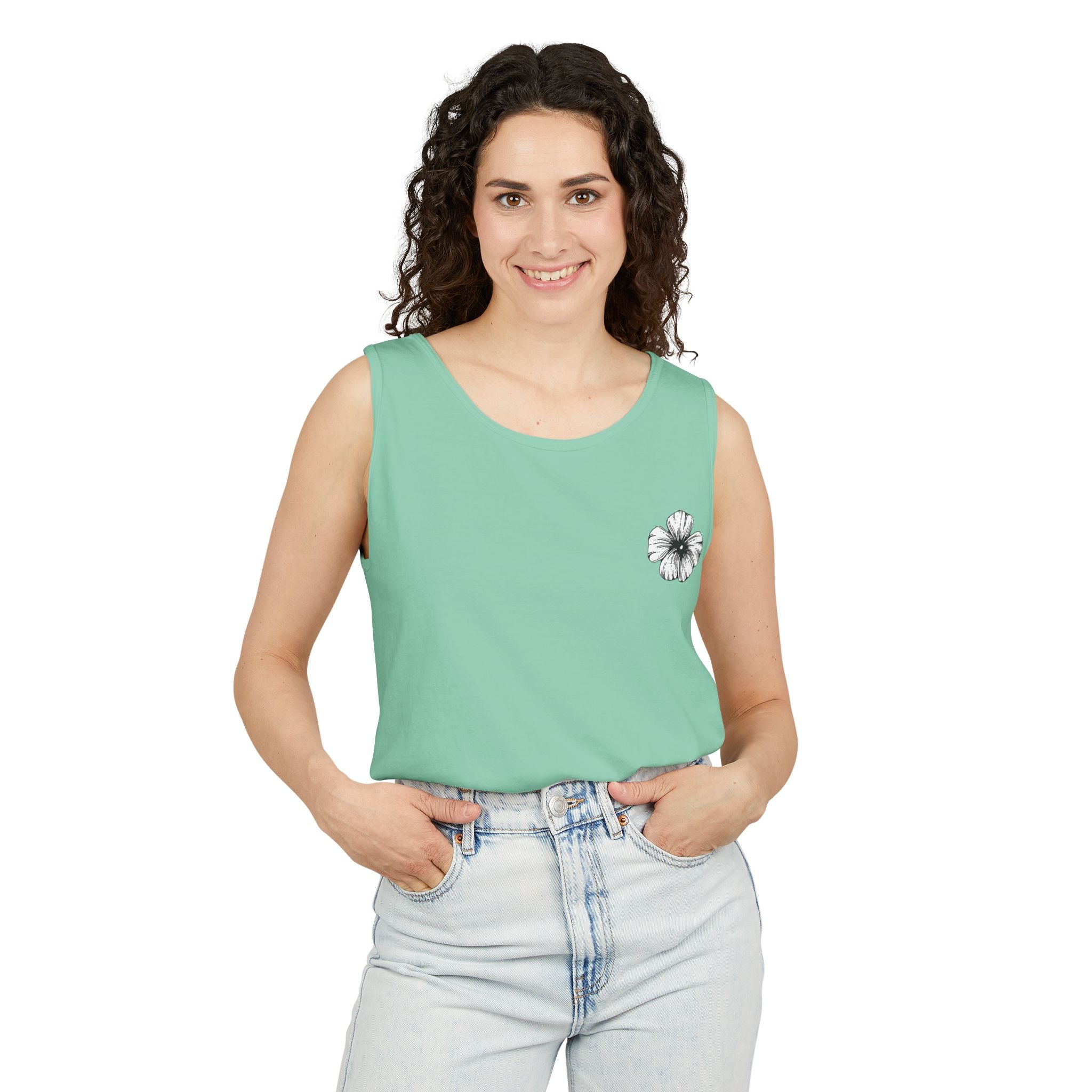 Holow Flower Tank Top