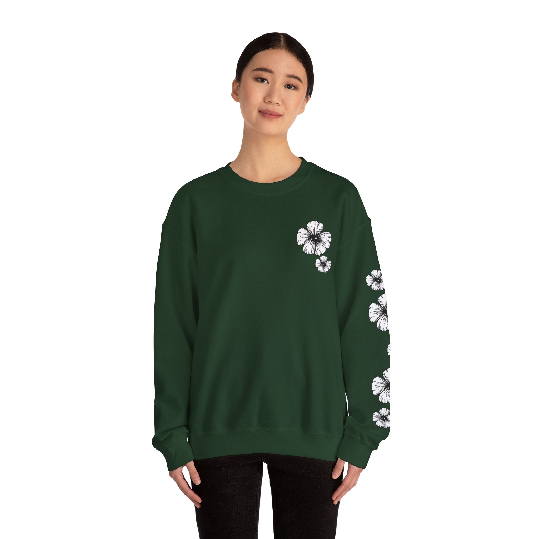 Holow Flower Crewneck Sweatshirt