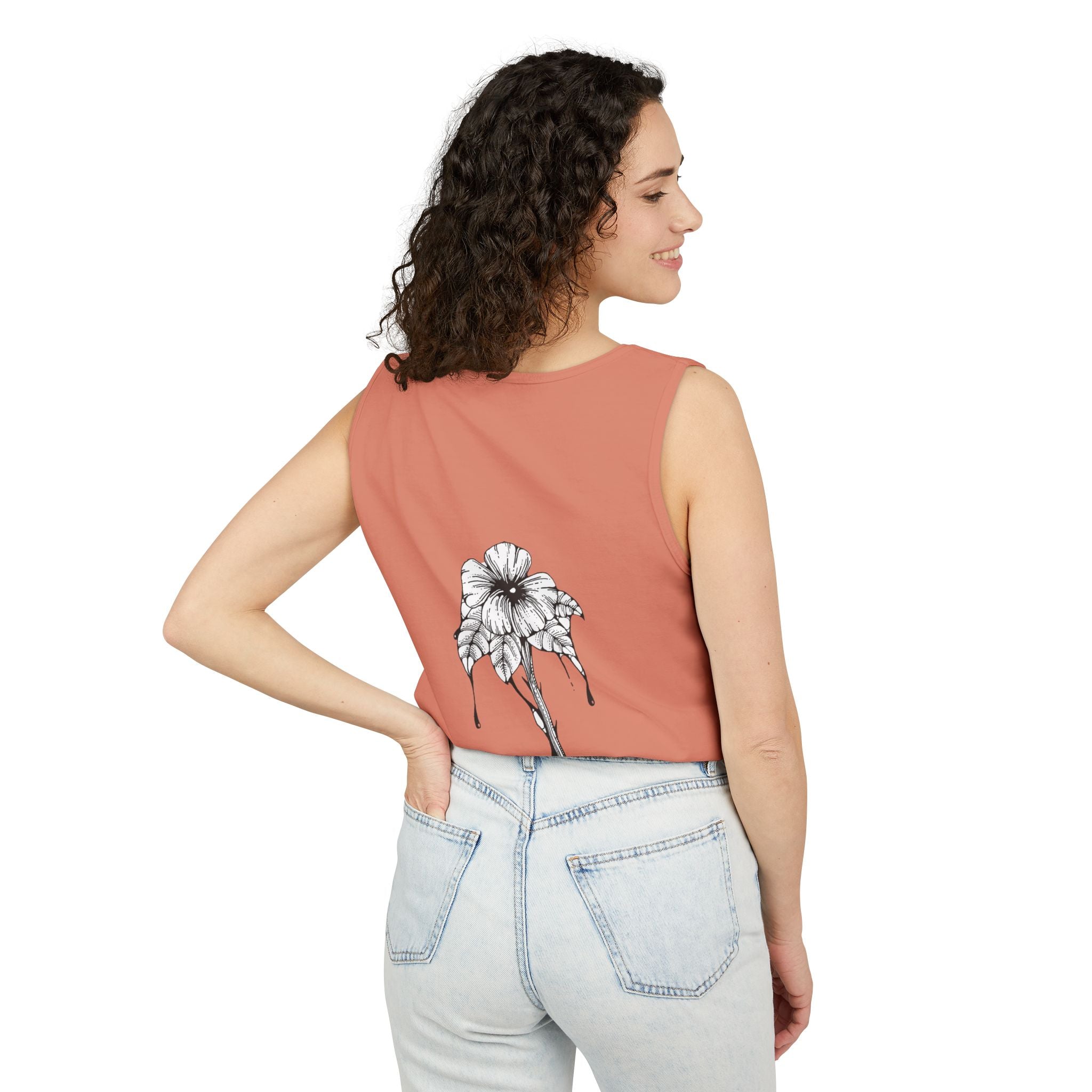 Holow Flower Tank Top