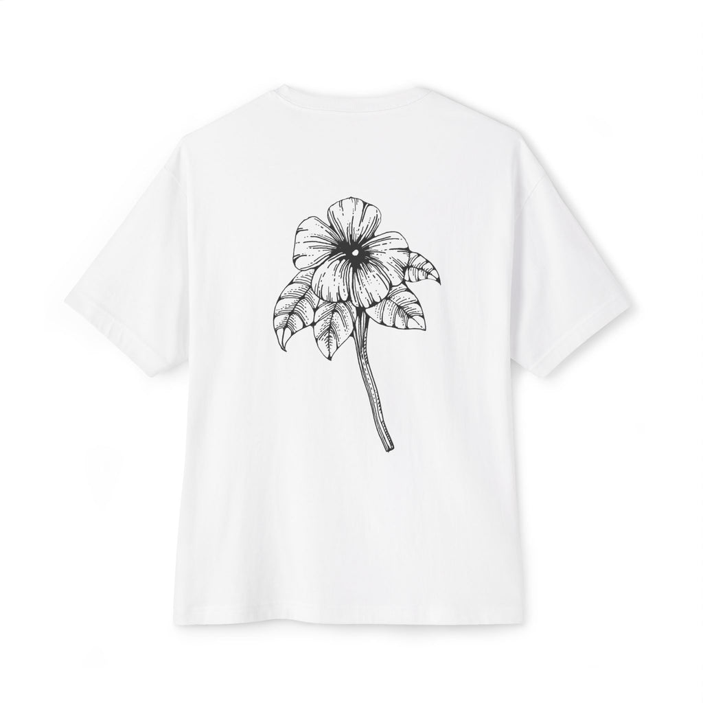 Oversized Holow Flower Tee