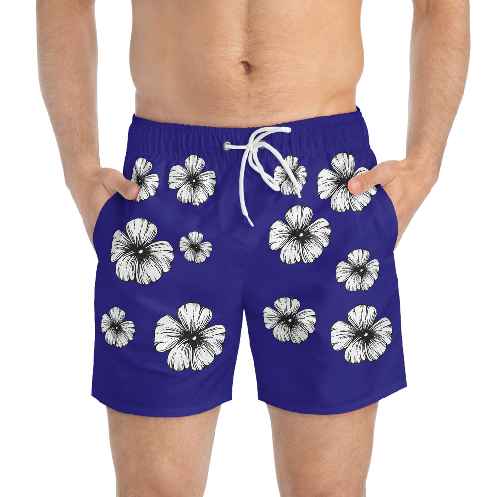 Holow Flower Swim Trunks (Dark Blue)